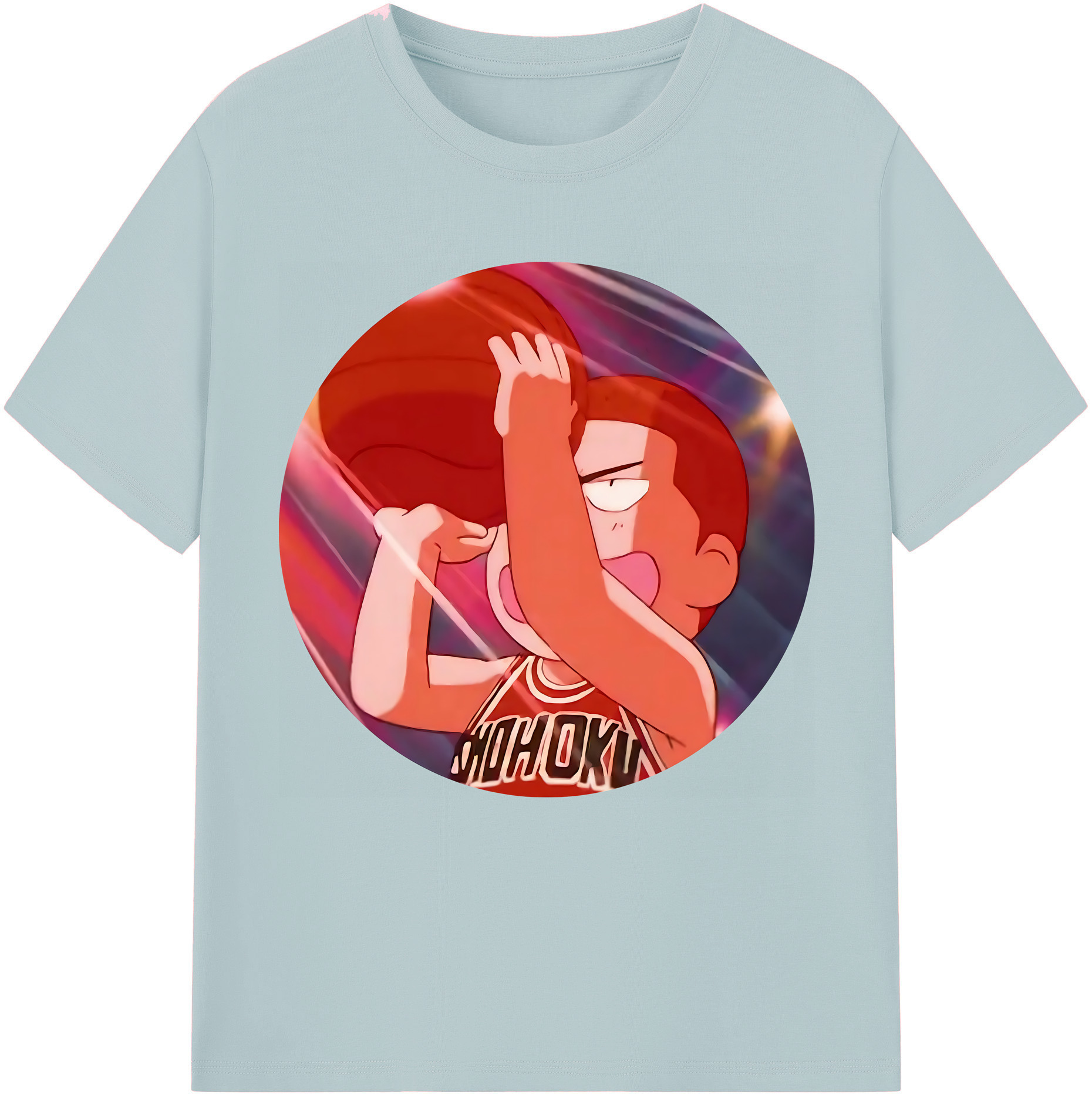 SLAM DUNK／スラムダンク 綿100％半袖Tシャツ（フロントプリント）